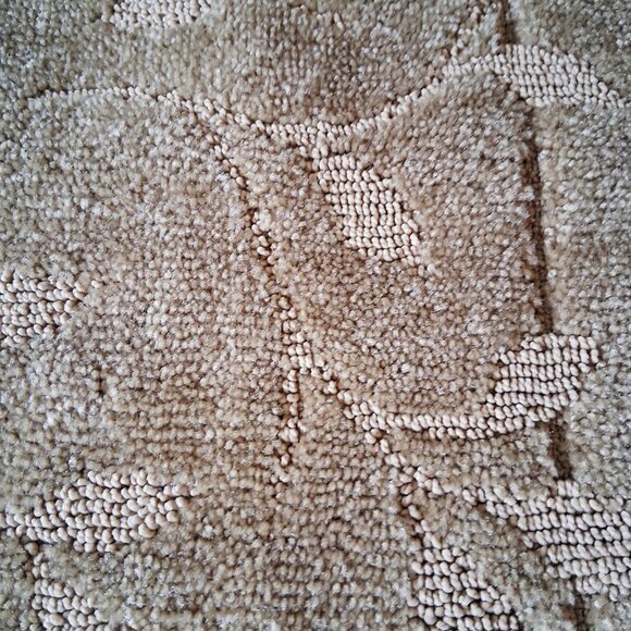 NWT Vintage Kohl's Estate Collections Beige "Trellis" Rug - Picture 5 of 10